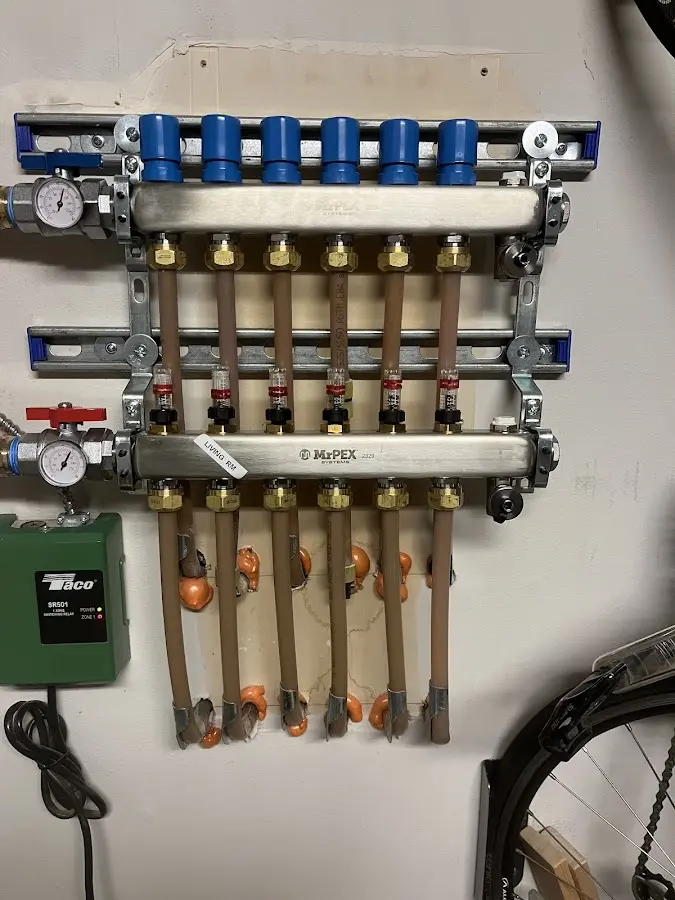 Plumber performing Gas Line Installation at a residential property in Eureka